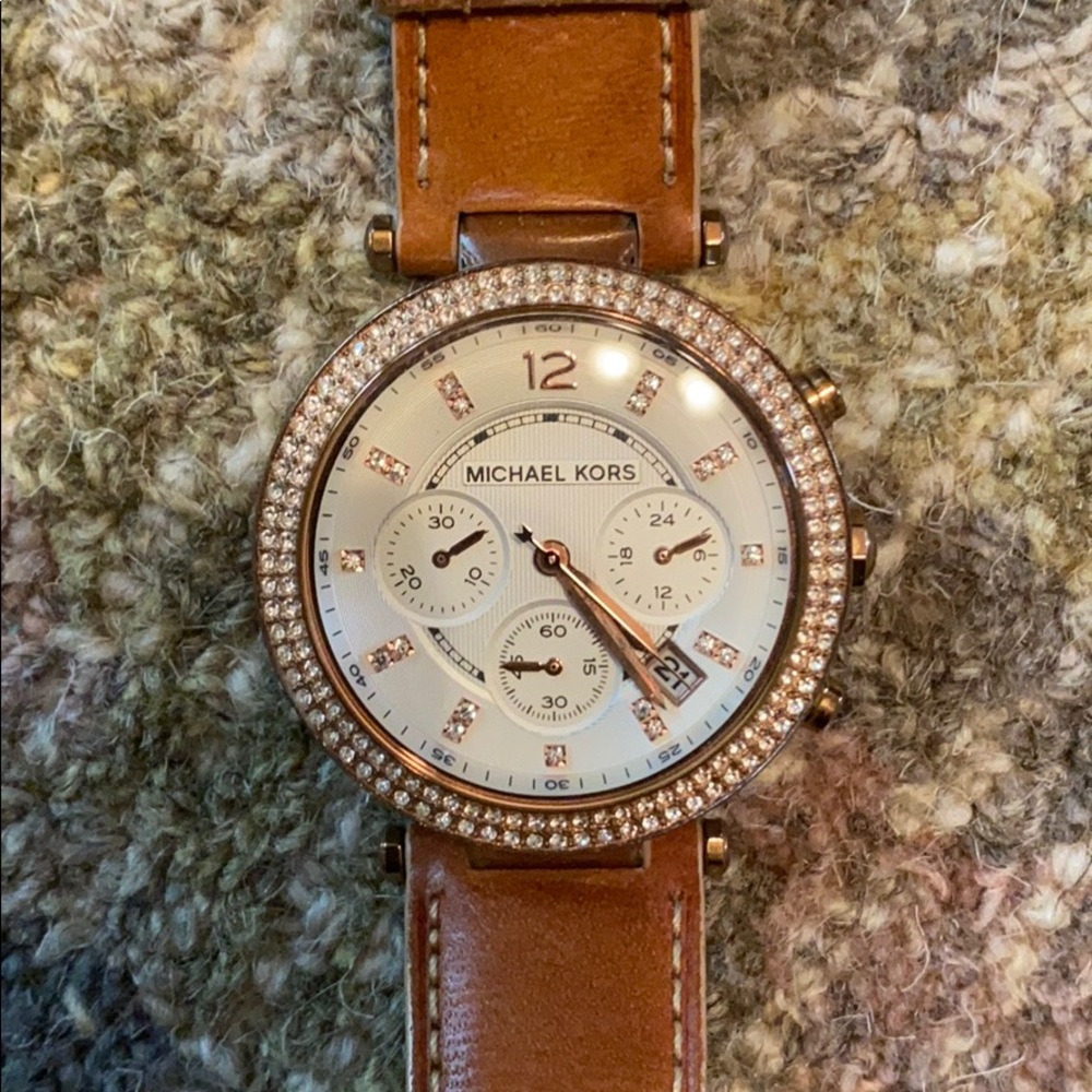 Michael Kora rose gold watch